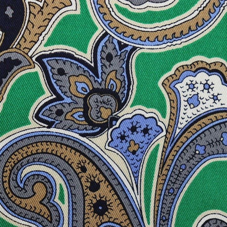 Black Paisley Pocket Square
